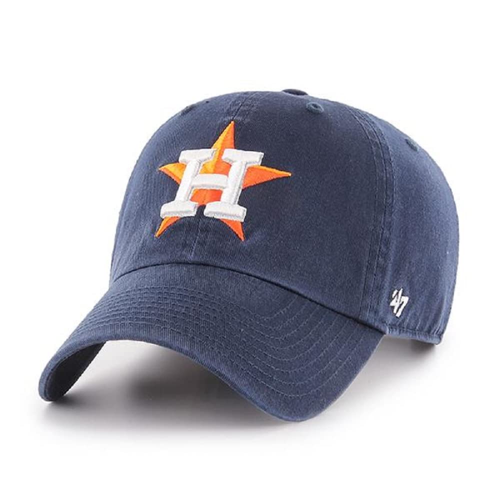 47 MLB Unisex-Adult Clean Up Adjustable Hat Cap One Size Fits All (Houston Astros)