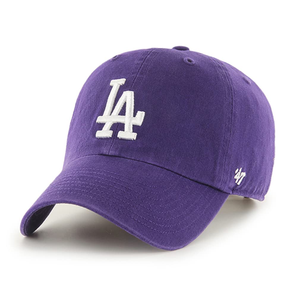 47 Los Angeles Dodgers Clean Up Dad Hat Baseball Cap - Purple