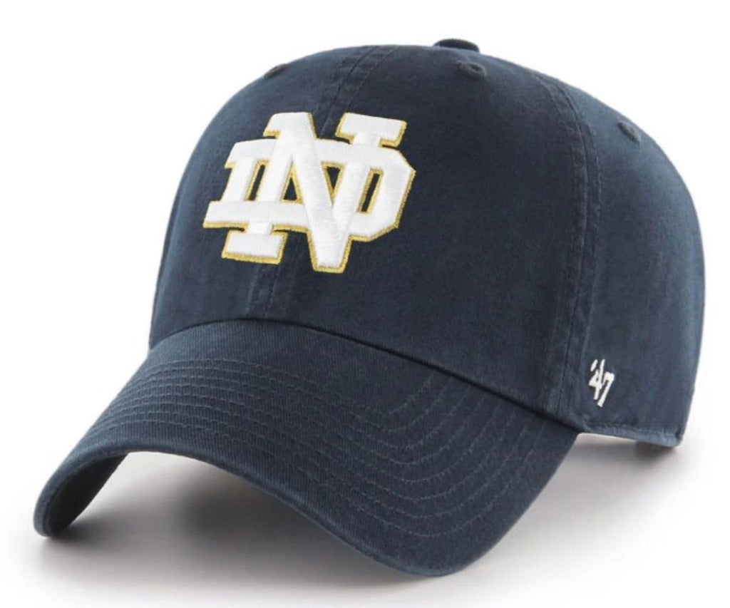 47 NCAA Notre Dame Fighting Irish Adjustable Hat - Navy, Navy, One Size