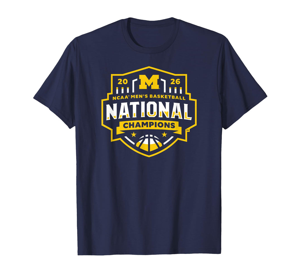 Michigan Wolverines National Champs 2026 Basketball Icon T-Shirt
