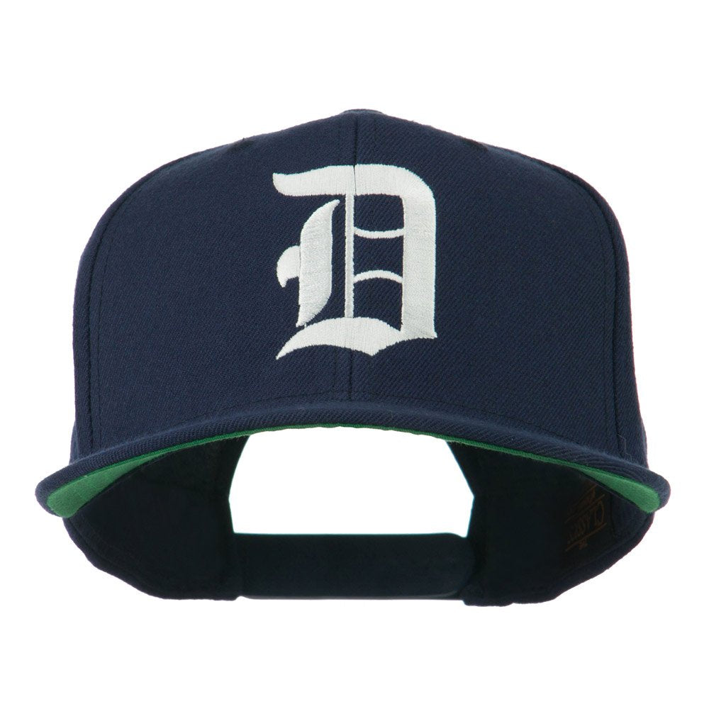 e4Hats.com Large Old English D Embroidered Cap - Navy OSFM