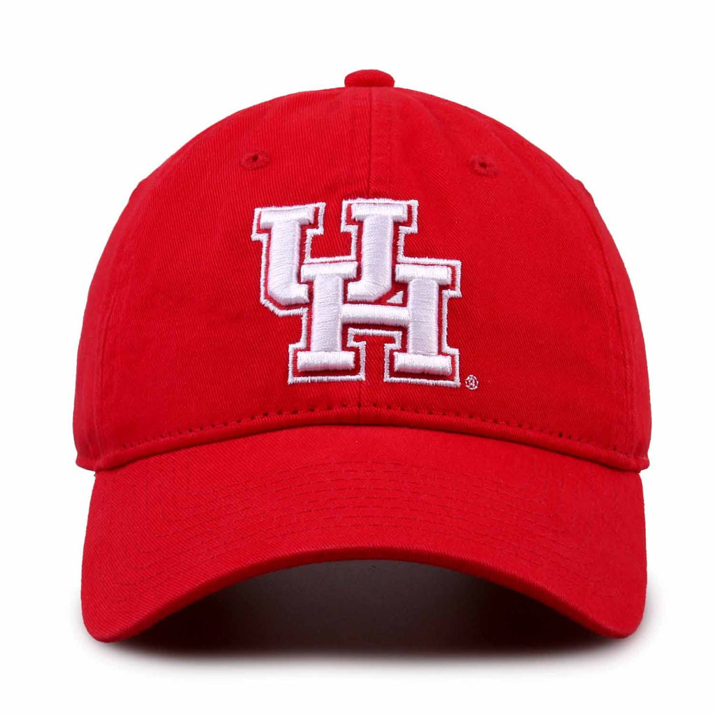 The Game NCAA Adult Relaxed Fit Logo Hat - Embroidered Logo - 100% Cotton - Elevate Your Style and Show Your Team Spirit (Houston Cougars - Red, Adjustable)