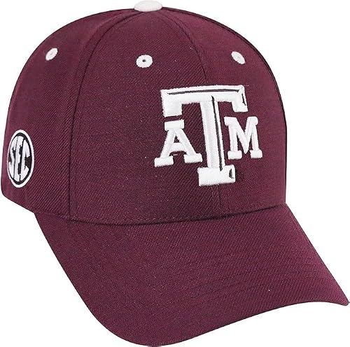 Texas A&M Collegiate Adjustable Hats (Adjustable Hat, Texas A&M W/Rear Word)