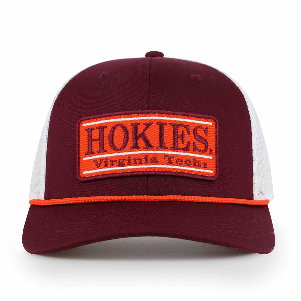 The Game NCAA Adult Elite Everyday Adjustable Mesh Trucker Hat, Mesh Snapback Performance Sweatband & Unisex Fit (Virginia Tech Hokies - Maroon, Adjustable)