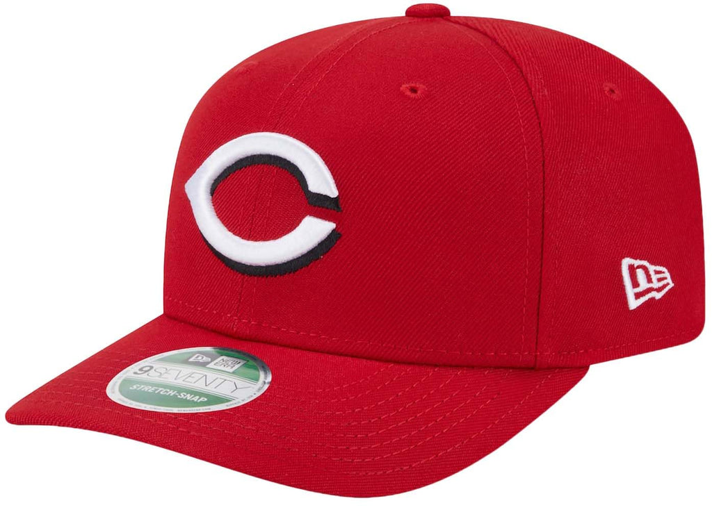 MLB 9SEVENTY Baseball Team Replica Color Stretch Adjustable Snapback Hat (US, Alpha, One Size, Red, Cincinnati Reds)