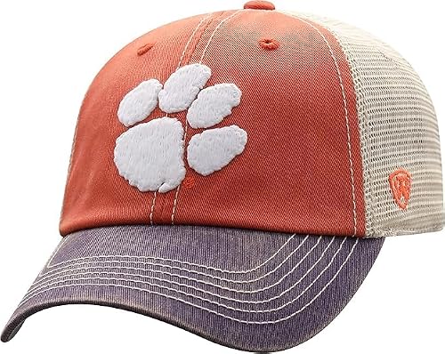 Collegiate Mesh Offroad Adjustable Hats (US, Alpha, One Size, Clemson)