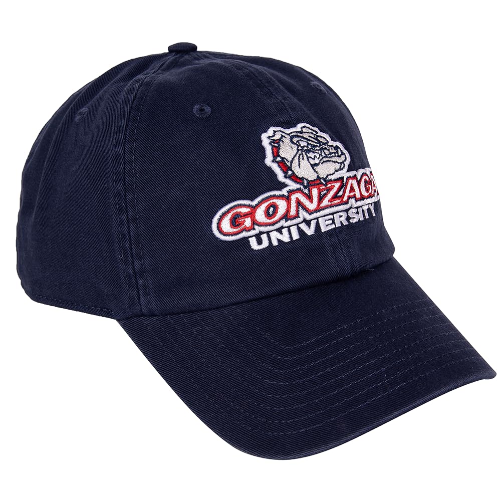 Desert Cactus Gonzaga University Baseball Hat Bulldogs GU Zags Brimmed Embroidered Hats Cap Adjustable Cloth Strap Adult (Style B) Blue