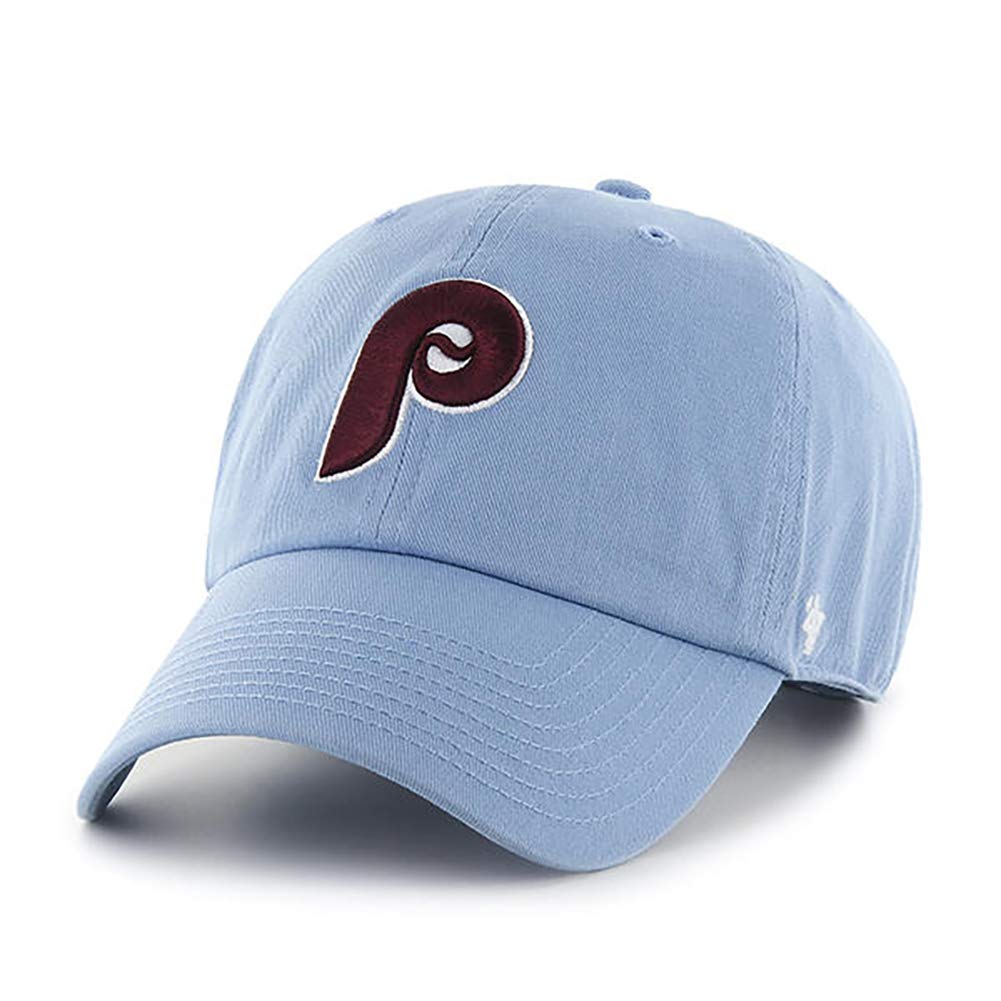 '47 New York Yankees Adjustable Cap Clean Up MLB, Philadelphia Phillies Blue Cooperstown, One Size