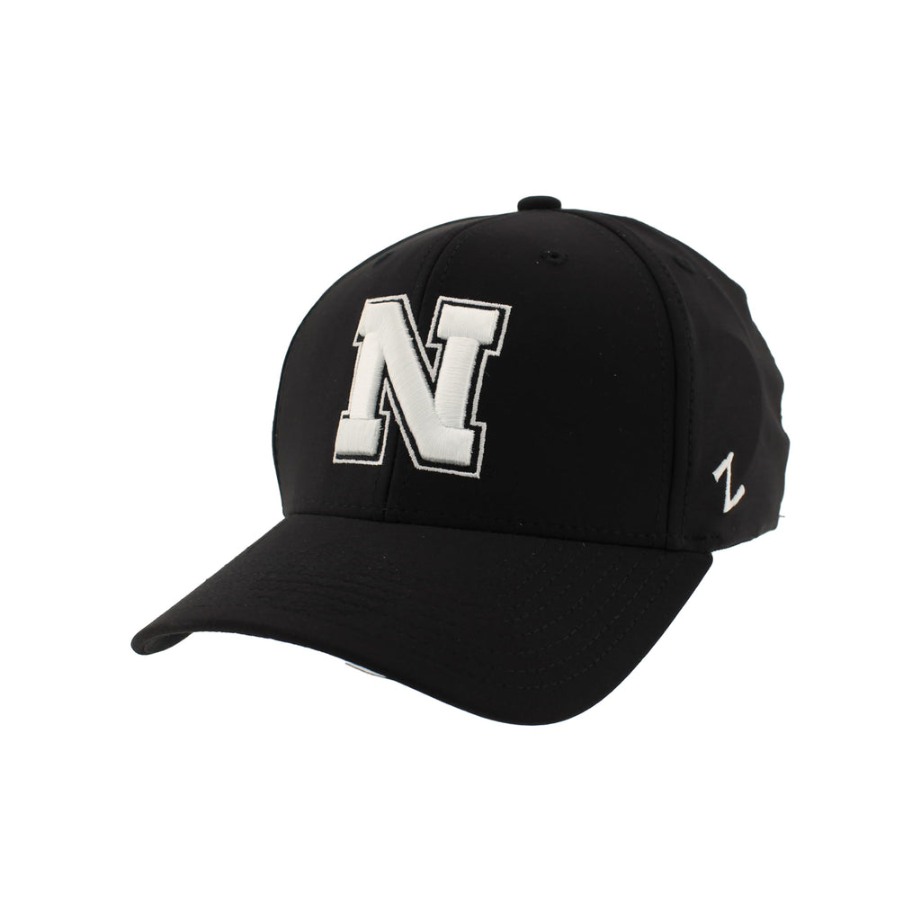 Nebraska Cornhuskers NCAA Officially Licensed Hat Fitted Hype Black, Medium