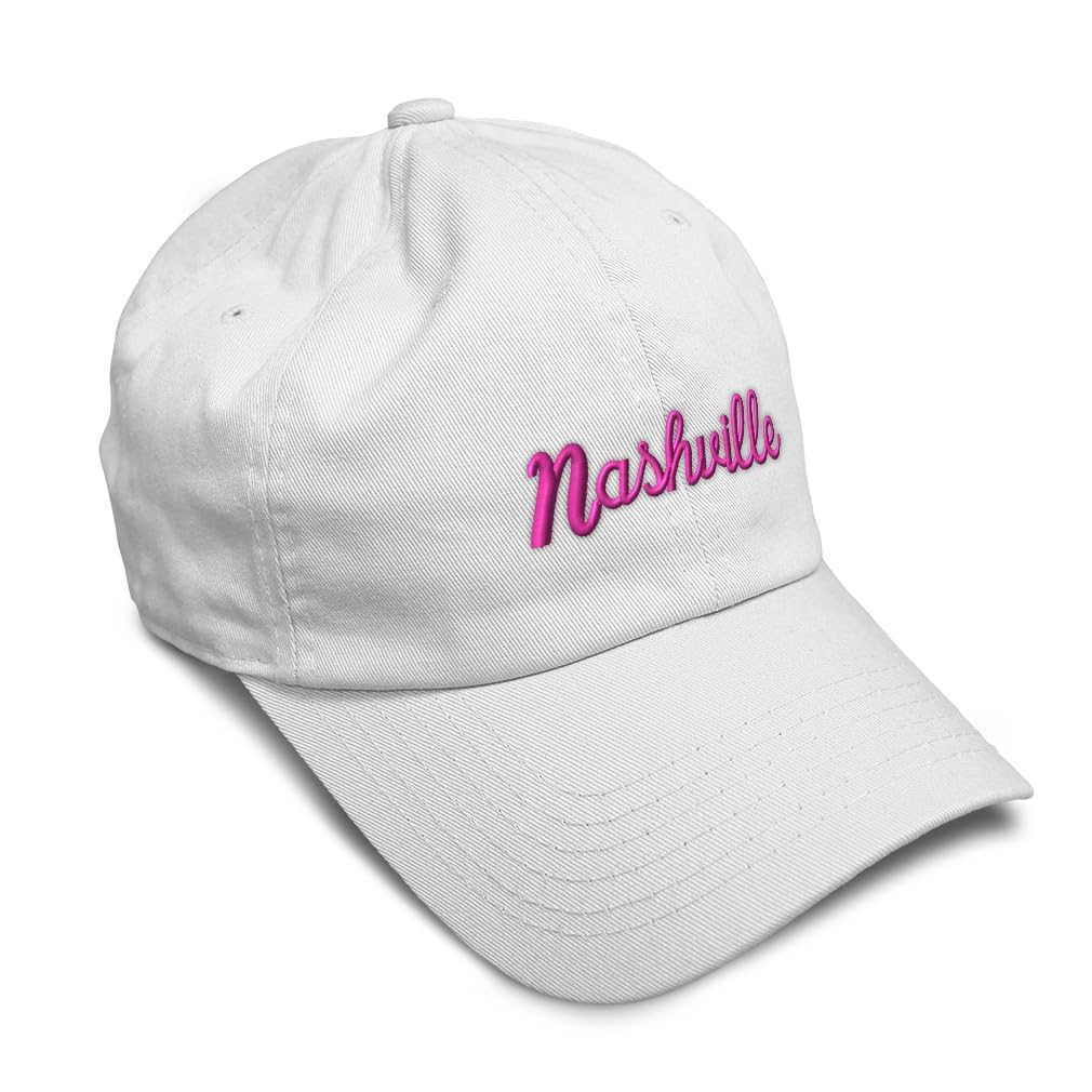 Speedy Pros Soft Baseball Hat Embroidered Dad Tennessee Tn Ten. Tennessean Nashville Volunteer Men & Ladies Cap Cotton White Design Only