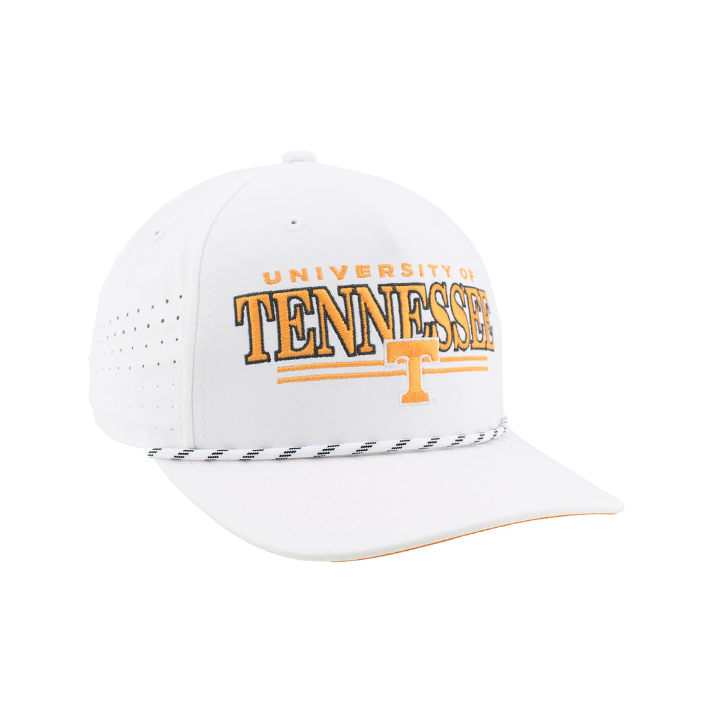 Tennessee Volunteers NCAA Officially Licensed Rope Hat Snapback Performance Regalia White