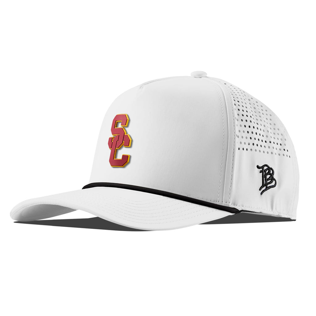 Branded Bills Officially Licensed x USC Trojans White 5-Panel USC Stacked PVC