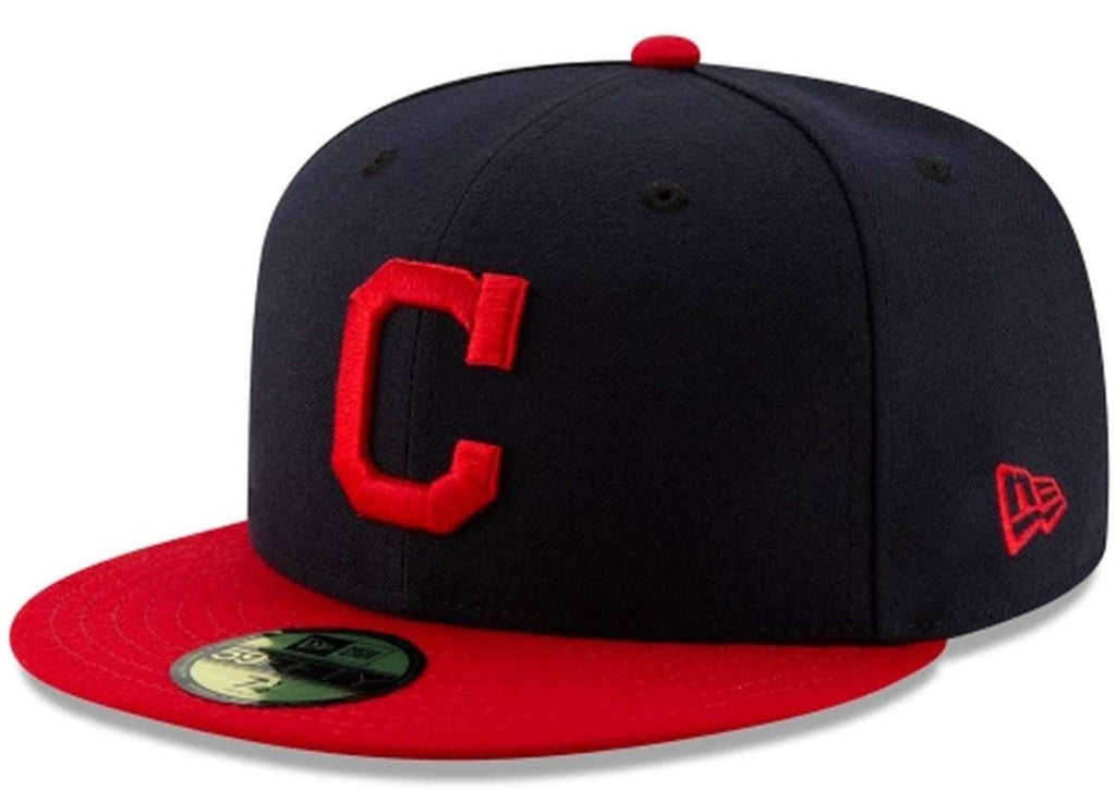New Era 59Fifty Cap - Authentic Cleveland Indians Navy