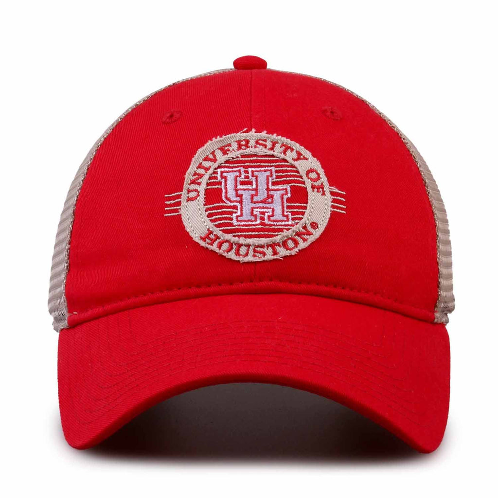 The Game NCAA Snapback - Patch Meshback - Classic Comfort - Adjustable Size - Let Everyone Know which Team You Support (Houston Cougars - Red, Adjustable)