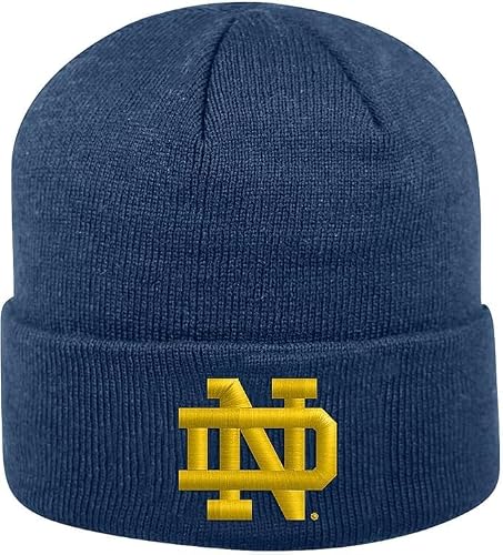 Collegiate Cuffed Knit Beanie Hats, Cuffed Knit Winter Beanies Available (Cuffed Knit Beanie, ND)