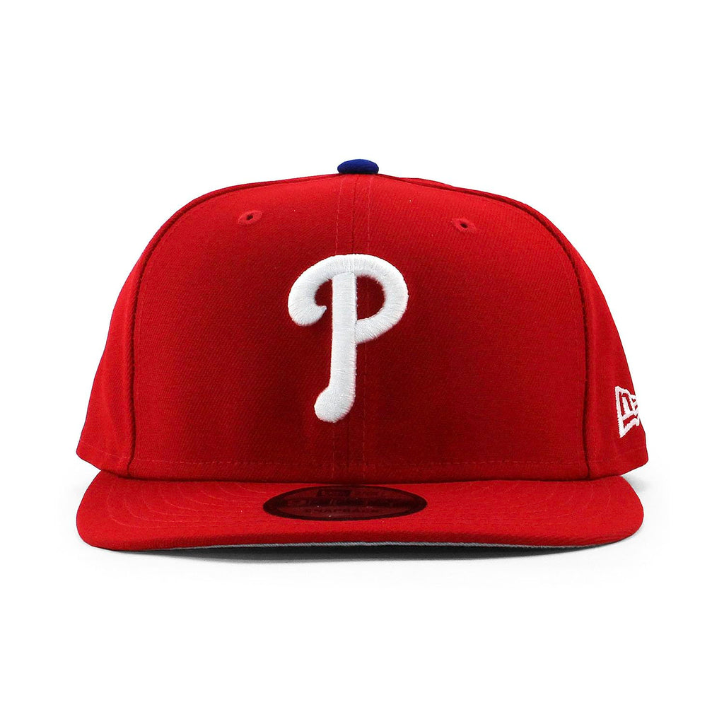 New Era Philadelphia Phillies Team Color 9FIFTY Adjustable Hat Red