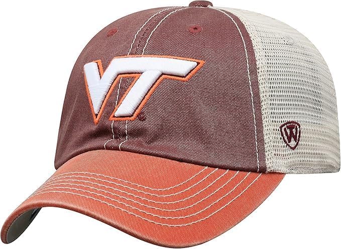 Collegiate Mesh Offroad Adjustable Hats (US, Alpha, One Size, Virginia Tch)