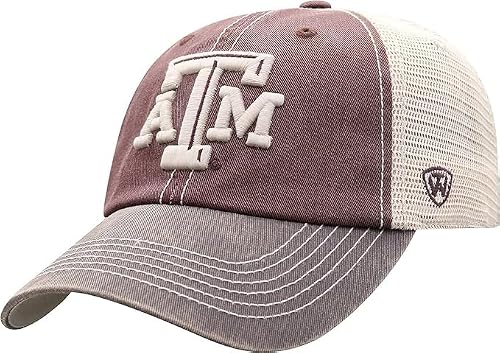 Texas A&M Collegiate Adjustable Hats (Adjustable Hat, Texas A&M Mesh)