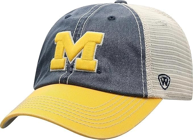 Collegiate Mesh Offroad Adjustable Hats (US, Alpha, One Size, Michigan)