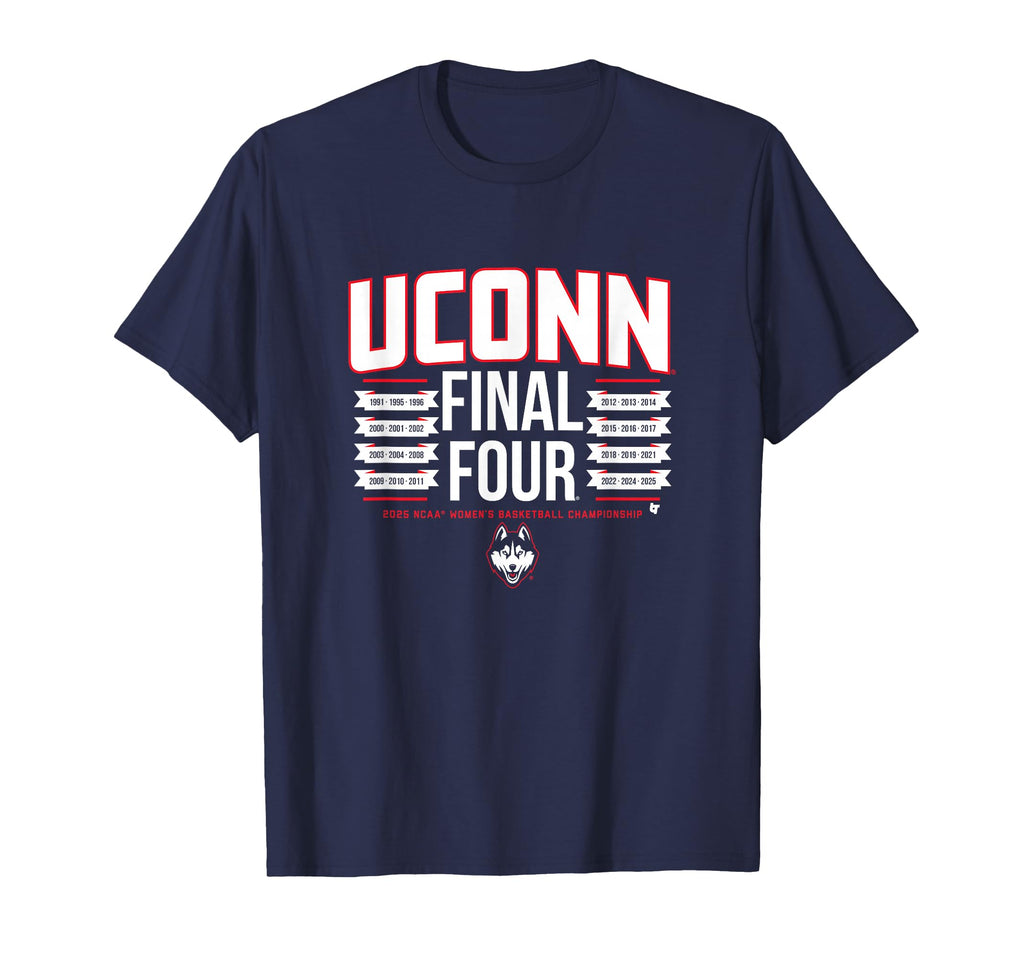UConn Women's Basketball - All-Time Final Fours - NCAA T-Shirt