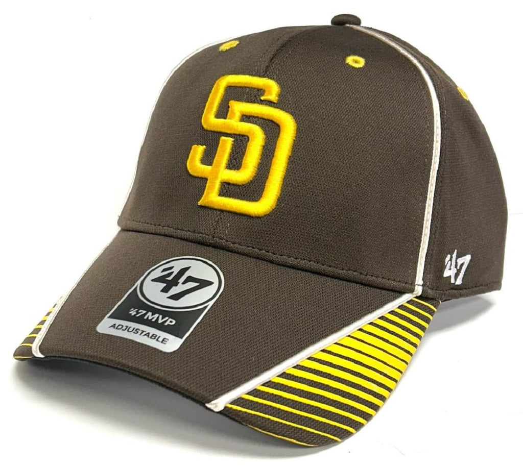 47 San Diego Padres MVP Radiate Brown Hat Cap Adult Men's Adjustable