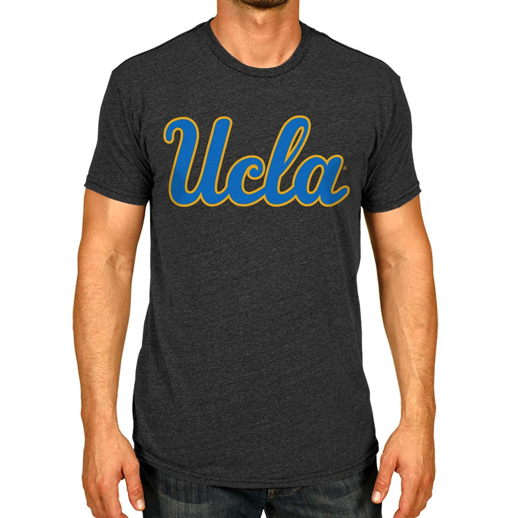 Campus Colors NCAA Adult Cotton Blend Charcoal Tagless T-Shirt - Made from Ringspun and Versatility (UCLA Bruins - Charcoal, Medium)