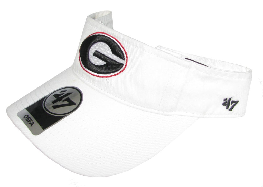 Georgia Bulldogs 47 Brand Adjustable Ice Visor, White