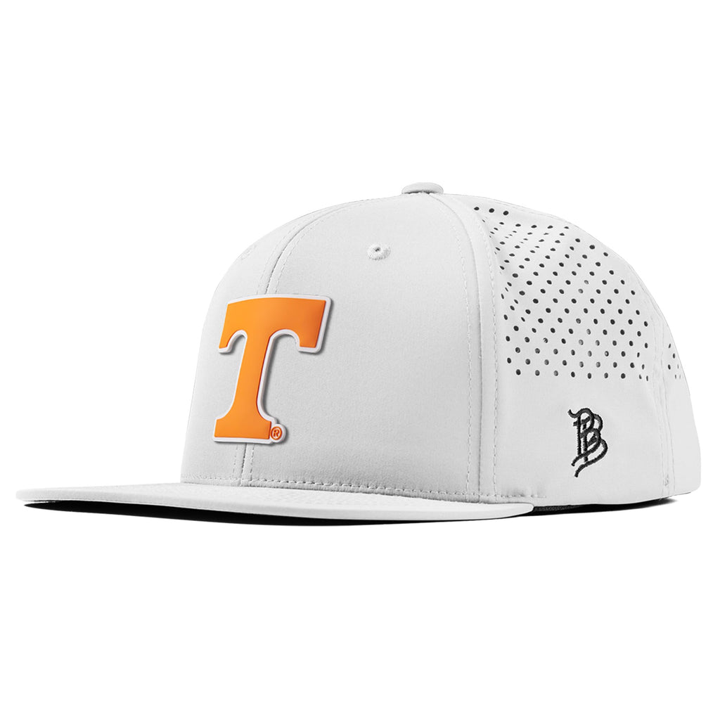 Branded Bills Officially Licensed x Tennessee Volunteers White Flat Performance Block PVC