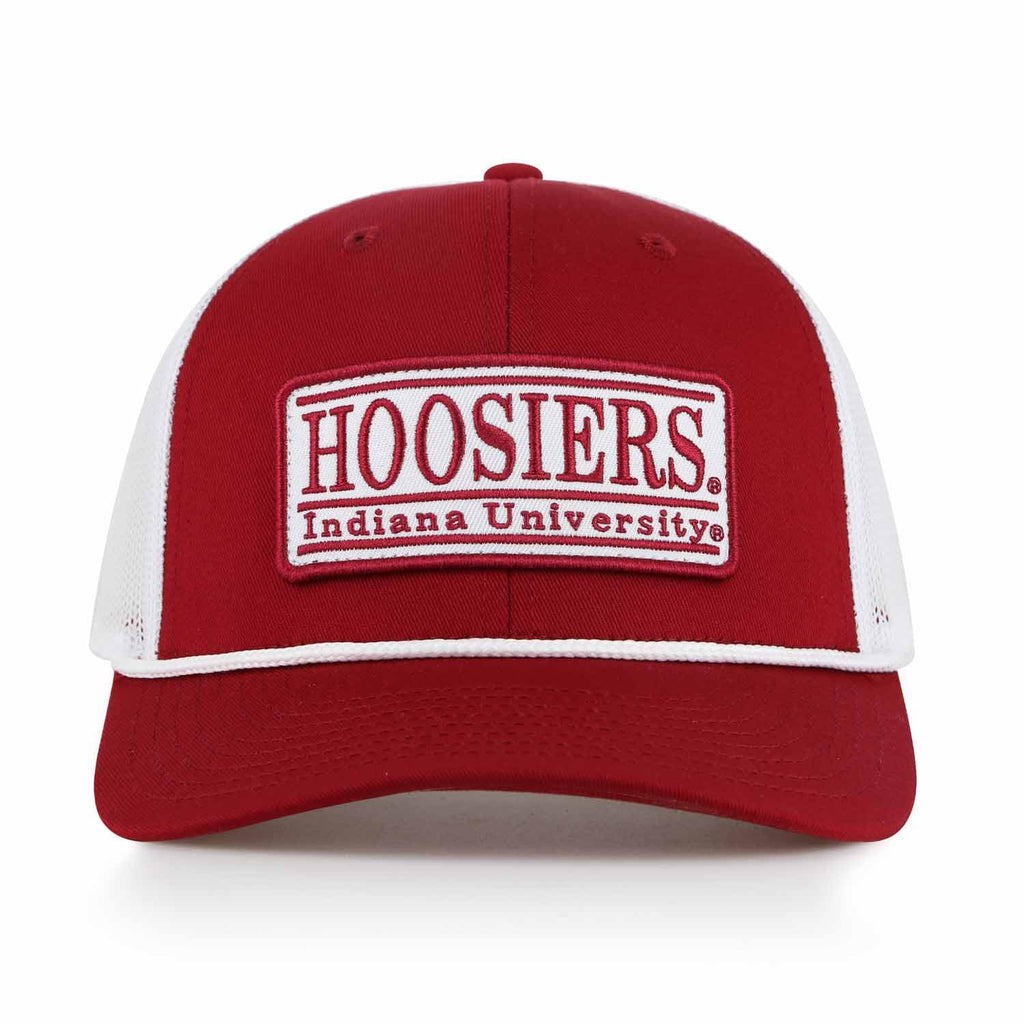 The Game NCAA Adult Elite Everyday Adjustable Mesh Trucker Hat, Mesh Snapback Performance Sweatband & Unisex Fit (Indiana Hoosiers - Cardinal, Adjustable)