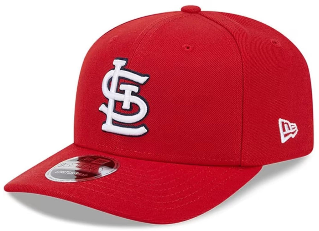 MLB 9SEVENTY Baseball Team Replica Color Stretch Adjustable Snapback Hat (US, Alpha, One Size, Red, St. Louis Cardinals)