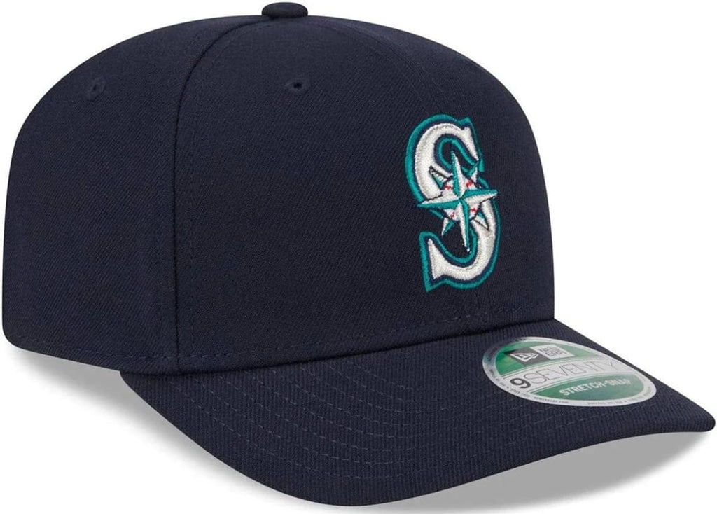 New Era MLB 9SEVENTY Baseball Team Replica Color Stretch Adjustable Snapback Hat (US, Alpha, One Size, Seattle Mariners, Seattle Mariners)
