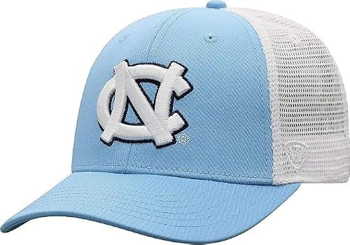 Collegiate Adjustable Trucker Hats (US, Alpha, One Size, UNC)