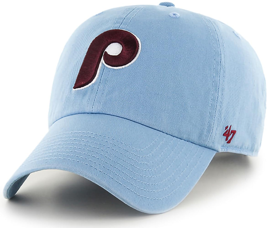 '47 New York Yankees Adjustable Cap Clean Up MLB, Philadelphia Phillies - Blue, One Size