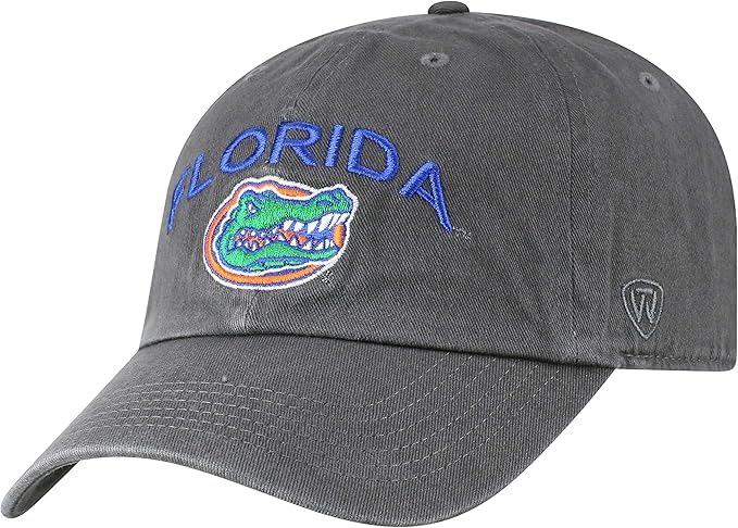 Florida Collegiate Adjustable Hats (Adjustable Hats, Florida Charcoal Arch)
