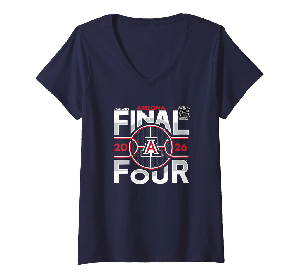 Women's Arizona Wildcats Final Four 2026 Men's March Madness Vibes V-Neck T-Shirt