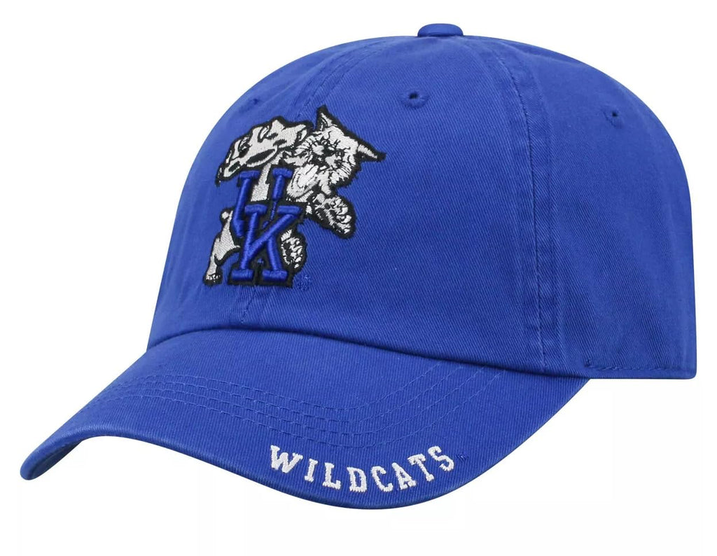 Officially Licensed Kentucky University Classic Edition Hat Adjustable Wildcats Team Logo Relaxed Fit Cap (Blue)