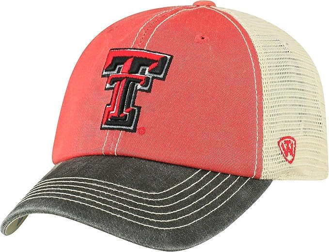 Collegiate Mesh Offroad Adjustable Hats (US, Alpha, One Size, Texas Tch)