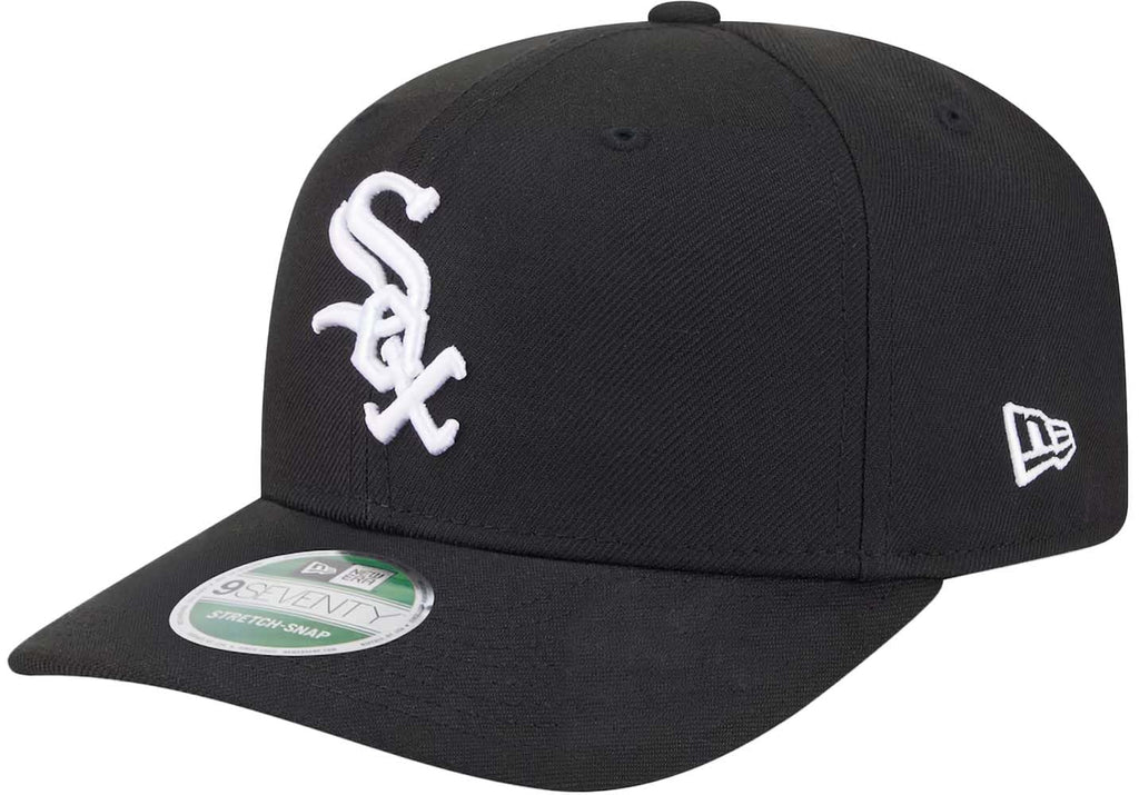 MLB 9SEVENTY Baseball Team Replica Color Stretch Adjustable Snapback Hat (US, Alpha, One Size, Black, Chicago White Sox)