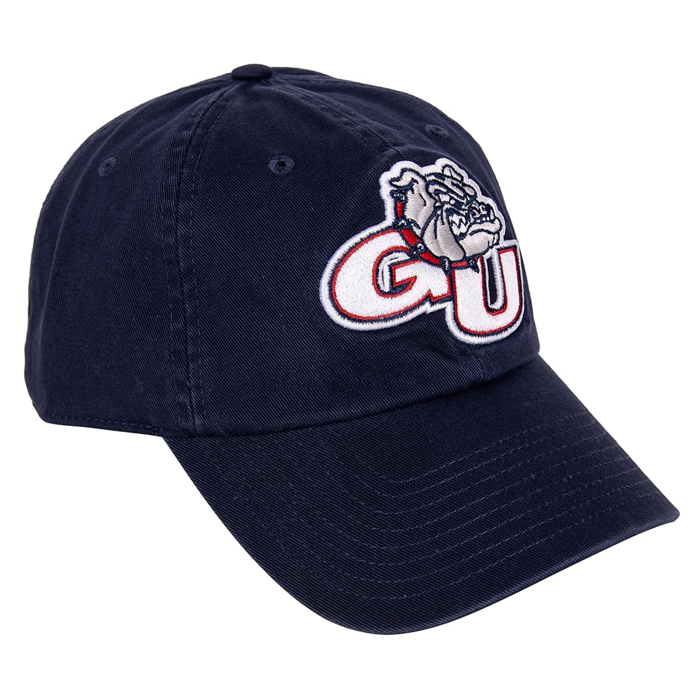 Desert Cactus Gonzaga University Baseball Hat Bulldogs GU Zags Brimmed Embroidered Hats Cap Adjustable Cloth Strap Adult (Style C) Blue