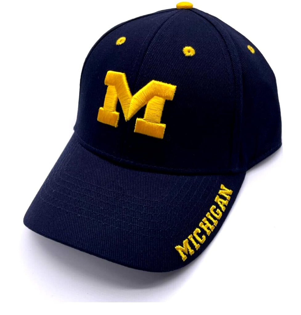 Officially Licensed Michigan Classic Edition Hat Blue MVP Adjustable Embroidered Team Logo University Snapback Cap Multicolor