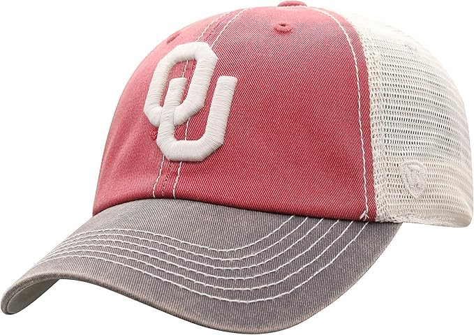 Oklahoma Collegiate Adjustable Hats (Adjustable Hat, Oklahoma Mesh)