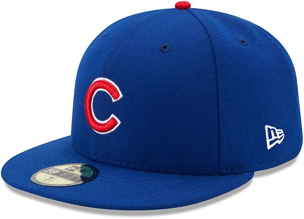 New Era MLB 59FIFTY Team Color Authentic Collection Fitted On Field Game Cap Hat (as1, Numeric, Numeric_7, Chicago Cubs Blue)