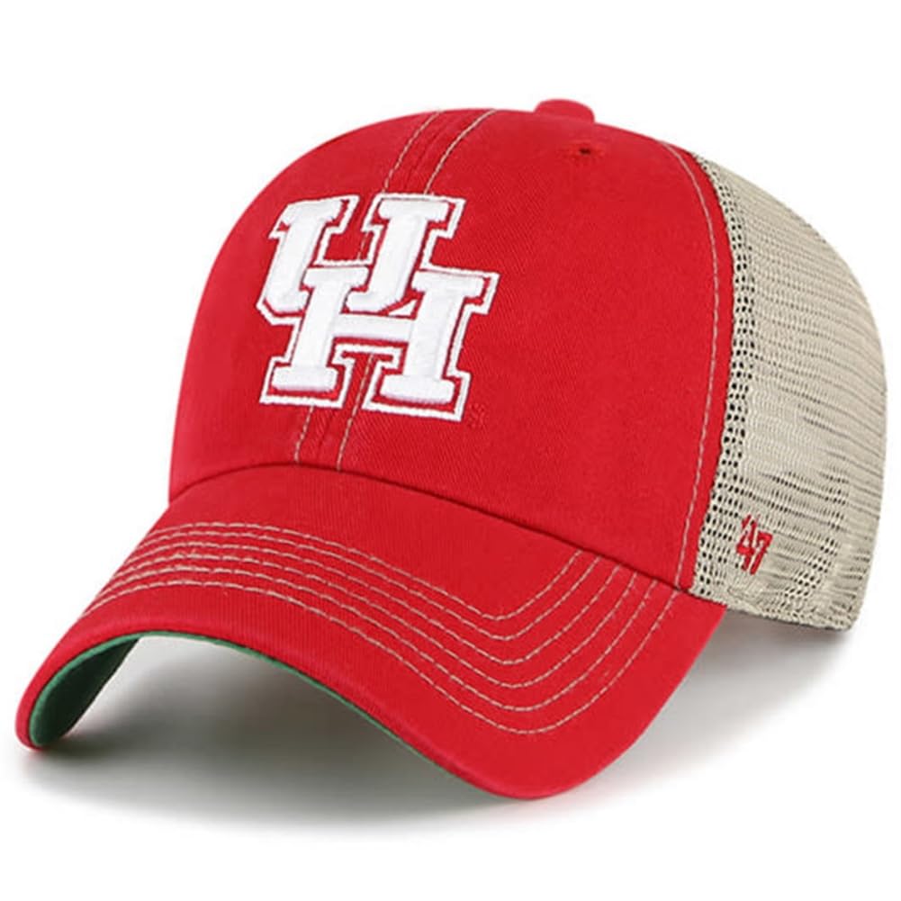 Houston Cougars Trawler Clean Up Adjustable Hat Red