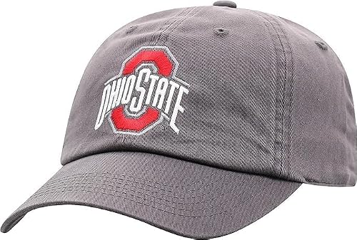 Ohio State Collegiate Adjustable Hats (Adjustable Hat, Ohio State Logo Grey)