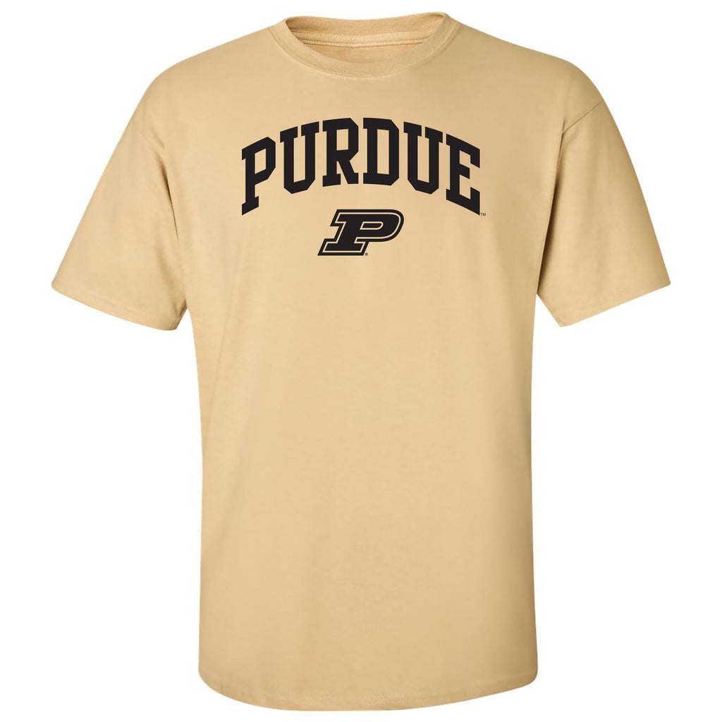 UGP Campus Apparel AS03 - Purdue Boilermakers Arch Logo T-Shirt - Large - Vegas Gold