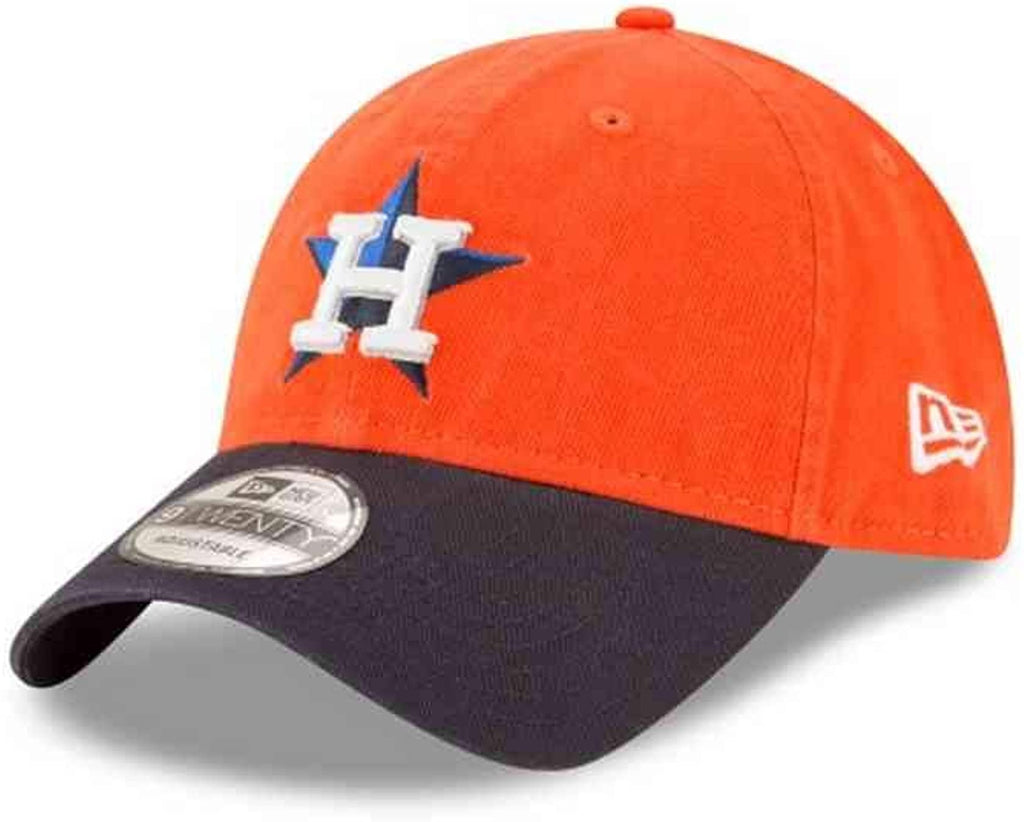 New Era Unisex-Adult MLB Core Classic 9TWENTY 2-Tone Team Adjustable Hat Cap One Size Fits All - Houston Astros Orange