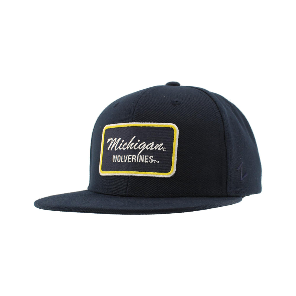 Michigan Wolverines NCAA Officially Licensed Hat Flat Snapback Z11 Brick Team Color