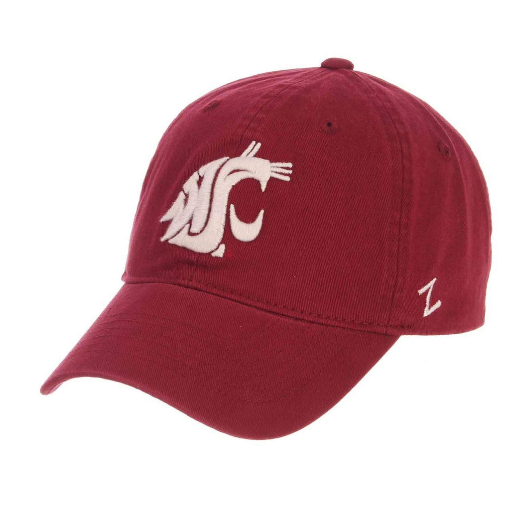 NCAA Zephyr Washington State Cougars Mens Scholarship Relaxed Hat, Adjustable, Team Color