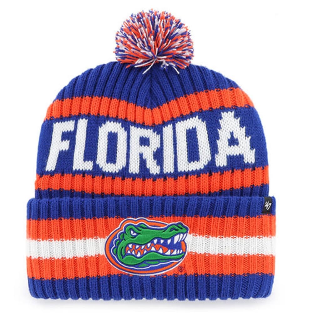 Florida Gators Bering Cuff Knit Beanie - Royal - Gator Logo