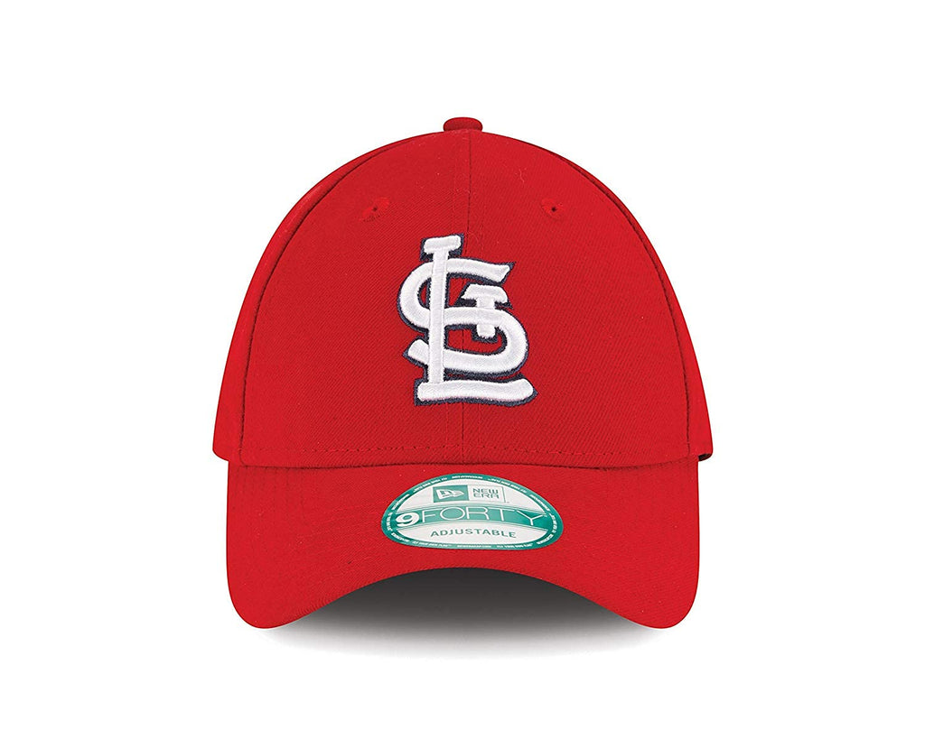 New Era Authentic 9Forty Adjustable Hat Dad Hat Velcro Closure- OSFM (Cardinals St. Louis Red), Black